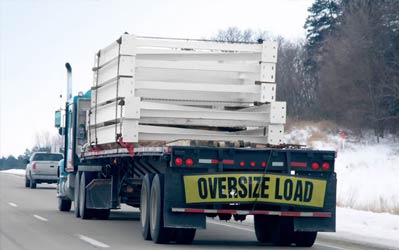 oversize load trucking Canada USA