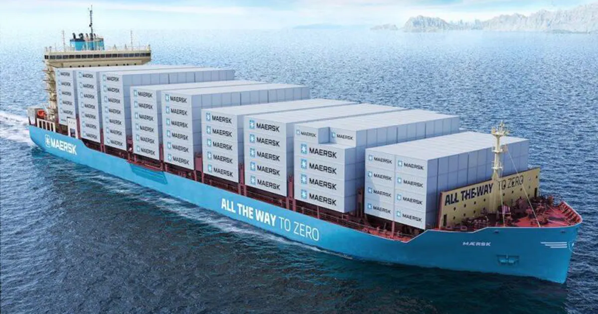 Maersk abre nuevos caminos con su nuevo buque de combustible dual de metanol y VLSFO