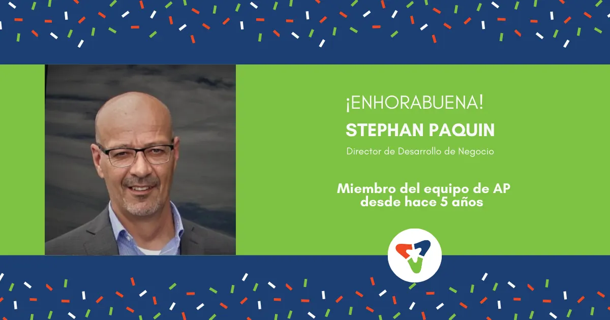 ¡Celebración de los 5 años de dedicación de Stéphane Paquin en AP International!